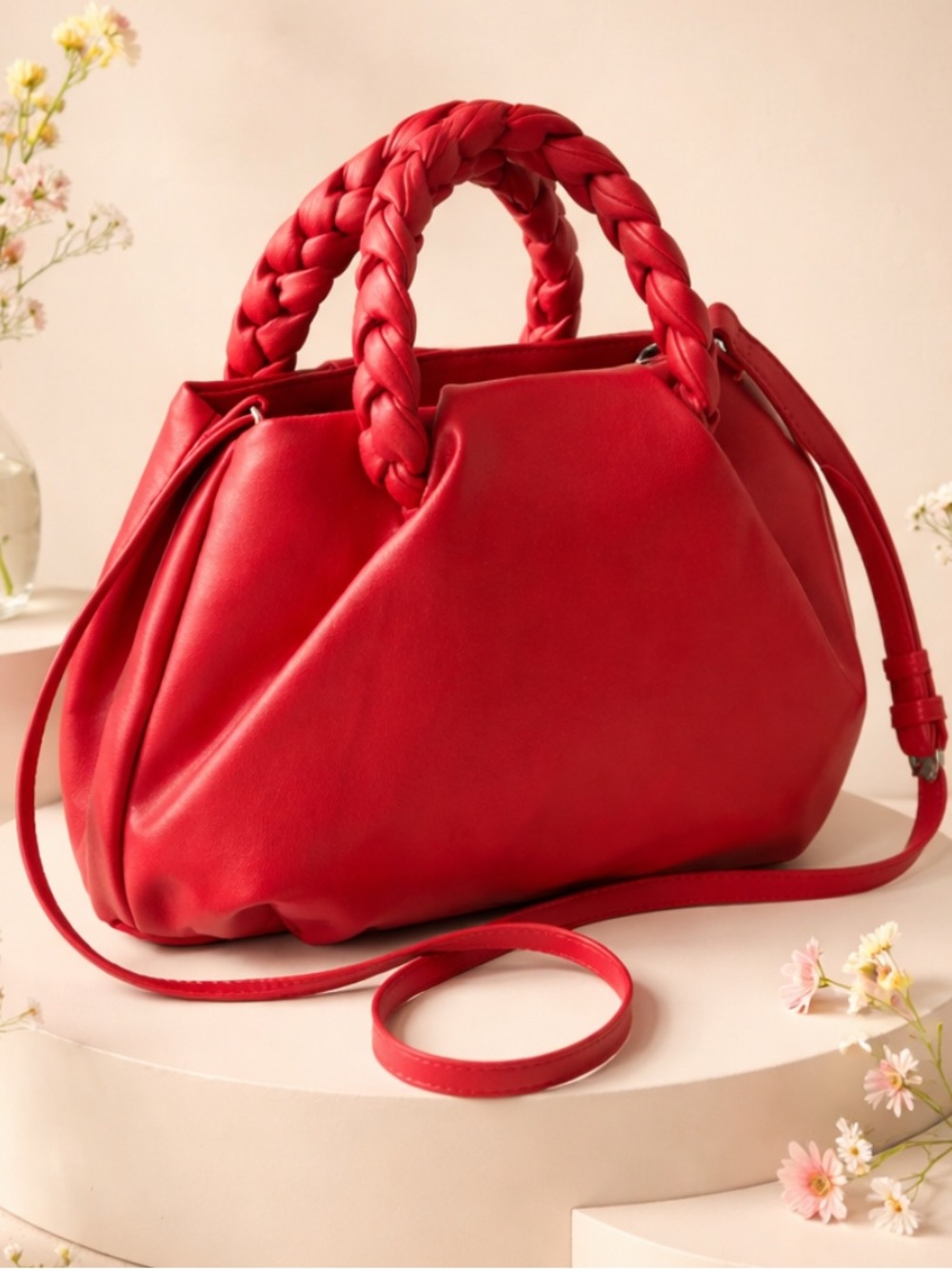 NWTO  Gorgeous Red Faux Leather